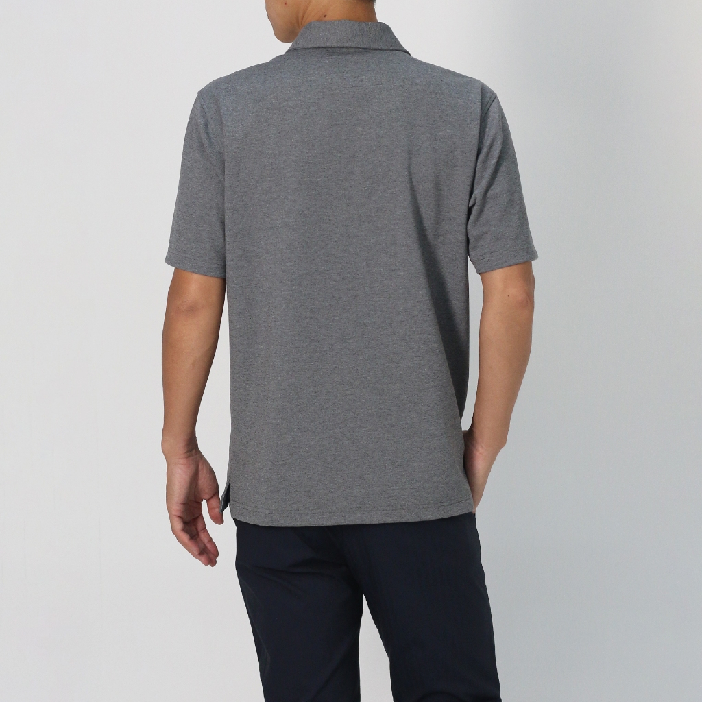 TAKEO KIKUCHI เสื้อโปโล STRETCH PUNCH FABRIC ZIPPER POLO SHIRT — صورة 3