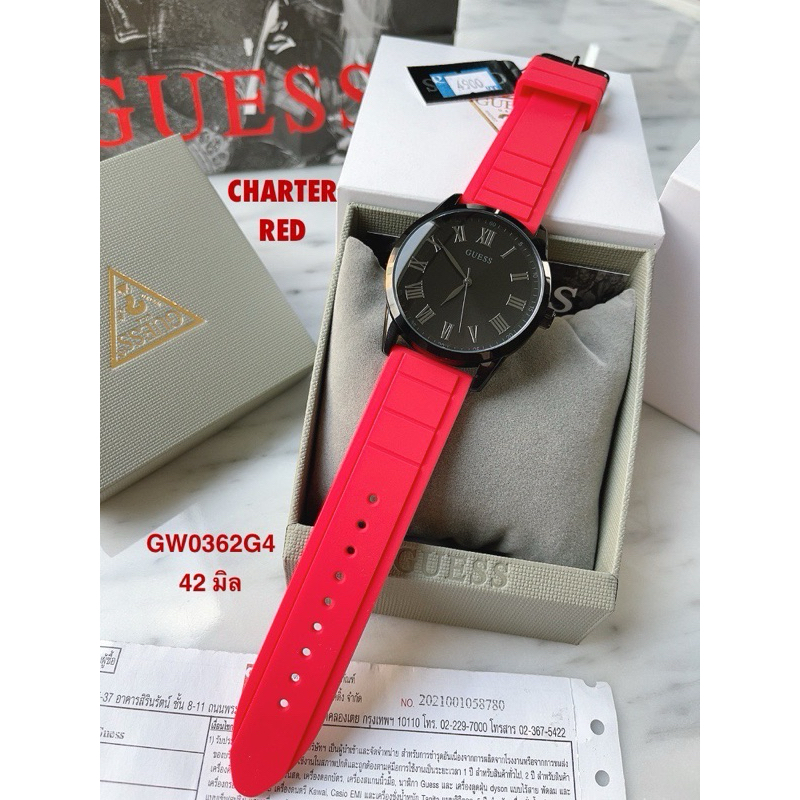 นาฬิกาผู้ชาย Guess GW0362G4 CHARTER RED