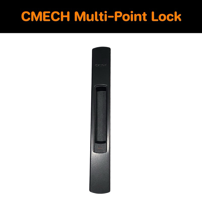 มือจับฝังล็อก Cmech E010032-10 Multi-Point Lock Black