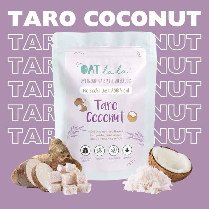 Taro Coconut - Overnight Oats mixed Superfoods