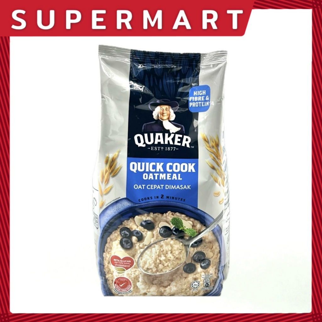 SUPERMART Quaker Quick cook oatmeal 1 kg.#1106256