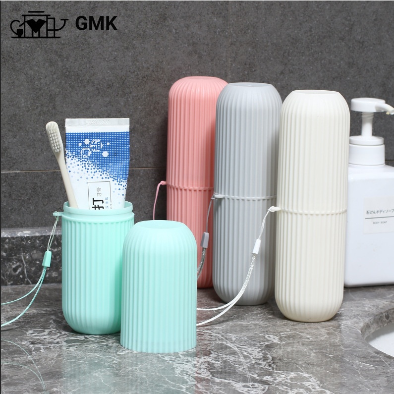 กล่องใส่แปรงสีฟัน ยาสีฟัน แบบพกพาสะดวกสำหรับเดินทางท่องเที่ยว แบบกลม มี 4 สีG2721