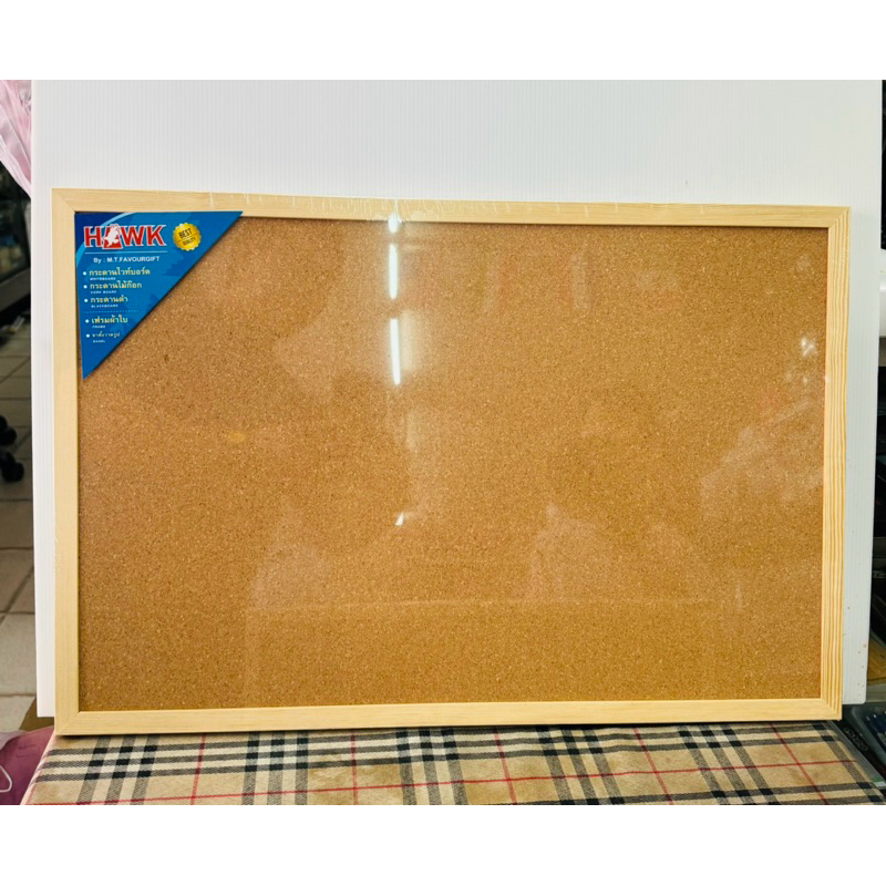 กระดานไม้ ก๊อก Cork Board แถมหมุดและน็อตแขวน กระดานปักหมุด กระดานติดประกาศ ขอบไม้ ขนาด A4/A3/A2/A1 กระดาน ไม้ก็อก US - รูปที่ 6