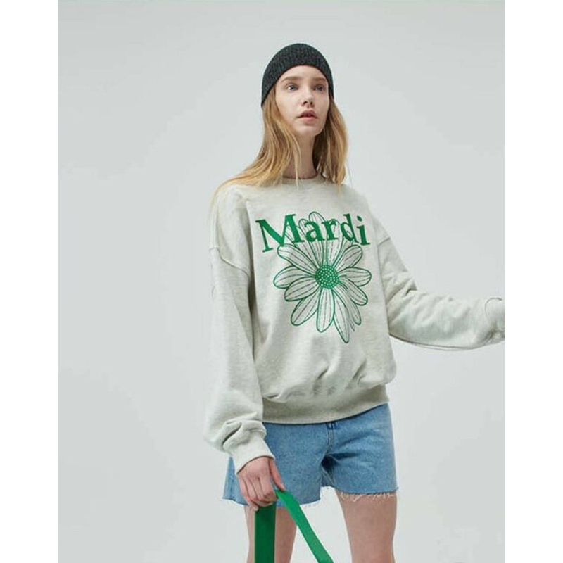 พร้อมส่งจากไทย 🇹🇭 Mardi Mercredi Sweatshirt 🌸💐 เสื้อแขนยาว Mardi เสื้อกันหนาว  จากช้อปเกาหลี🇰🇷