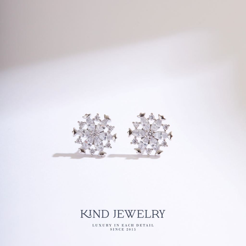 Kind Jewelry ต่างหูดอกไม้ Peony Earring