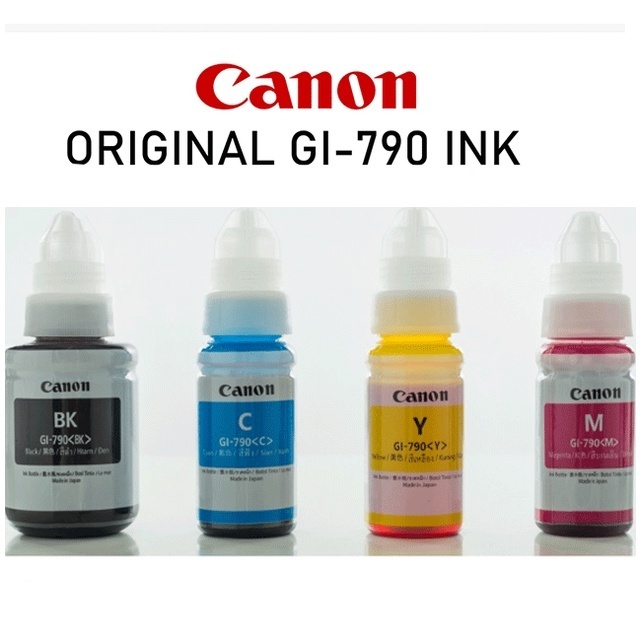 Canon หมึกปริ้นเตอร์ GI-790 790 แท้100% ใช้กับพริ้นเตอร์อิงค์เจ็ท G1000/2000/3000/4000/1010/2010/3010/40​10​