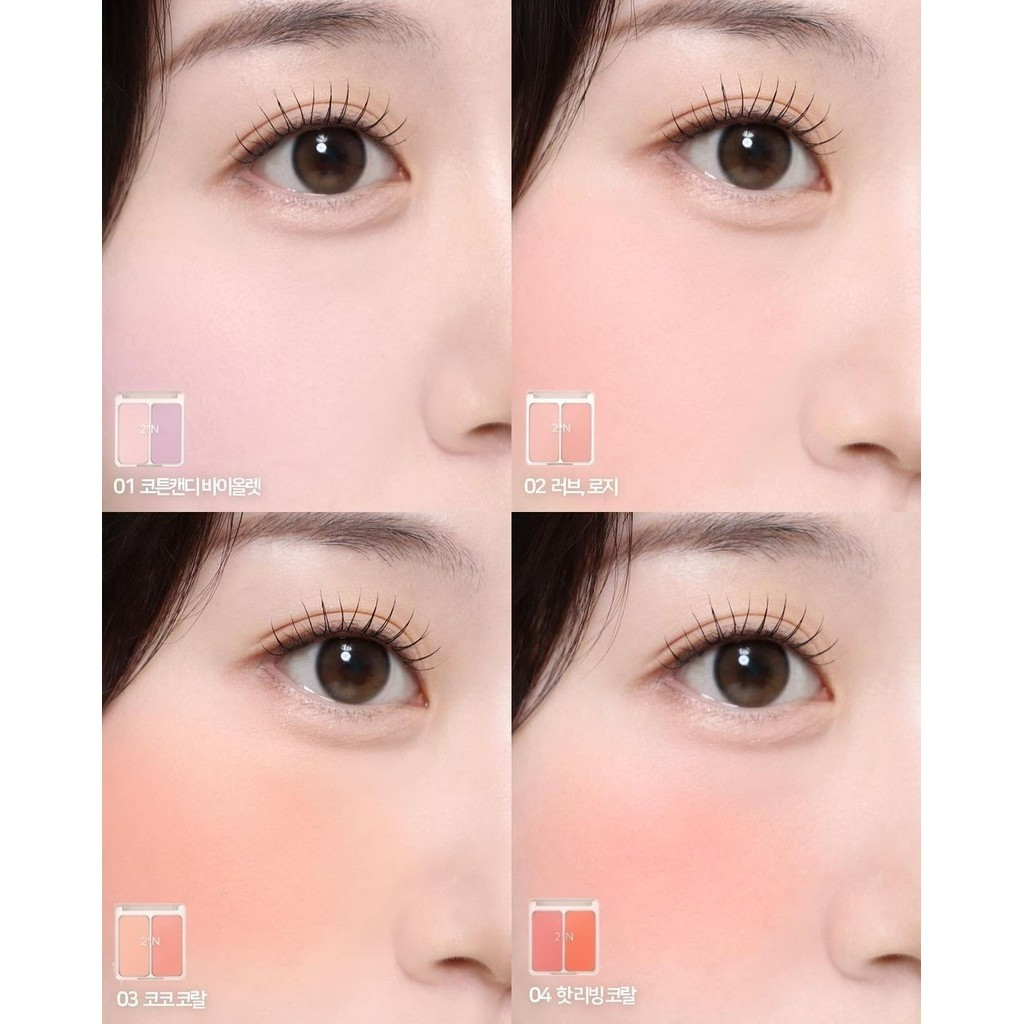 2AN Dual Cheek บลัชออนแบบทูโทน ✨🌈 - รูปที่ 3