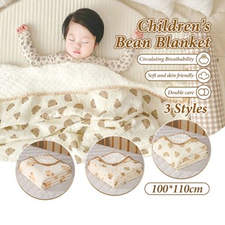 ผ้าห่มเด็ก ผ้าห่มดอทมัสลิน นุ่ม เนื้อผ้าระบายอาศได้ดี 110*10…