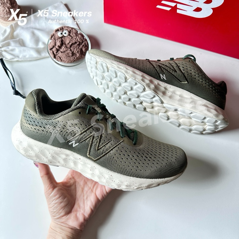 new balance ของแท้ 100% New Balance 520 สีเขียวขี้ม้า