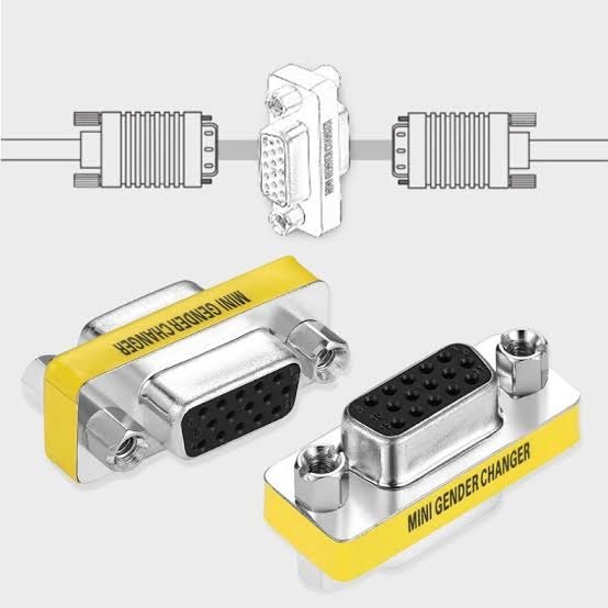 ตัวแปลง VGA FeMale-FeMale แปลง VGA เมีย-เมีย Dsub 15 pin F-F