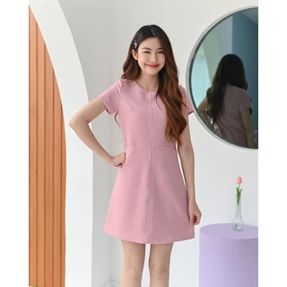 Pocket me dress - ชุดเดรสทำงาน ชุดทำงานผู้หญิง เดรสกระเป๋าซ่อน ทรงสวยมินิมอล - CRAYONBRAND