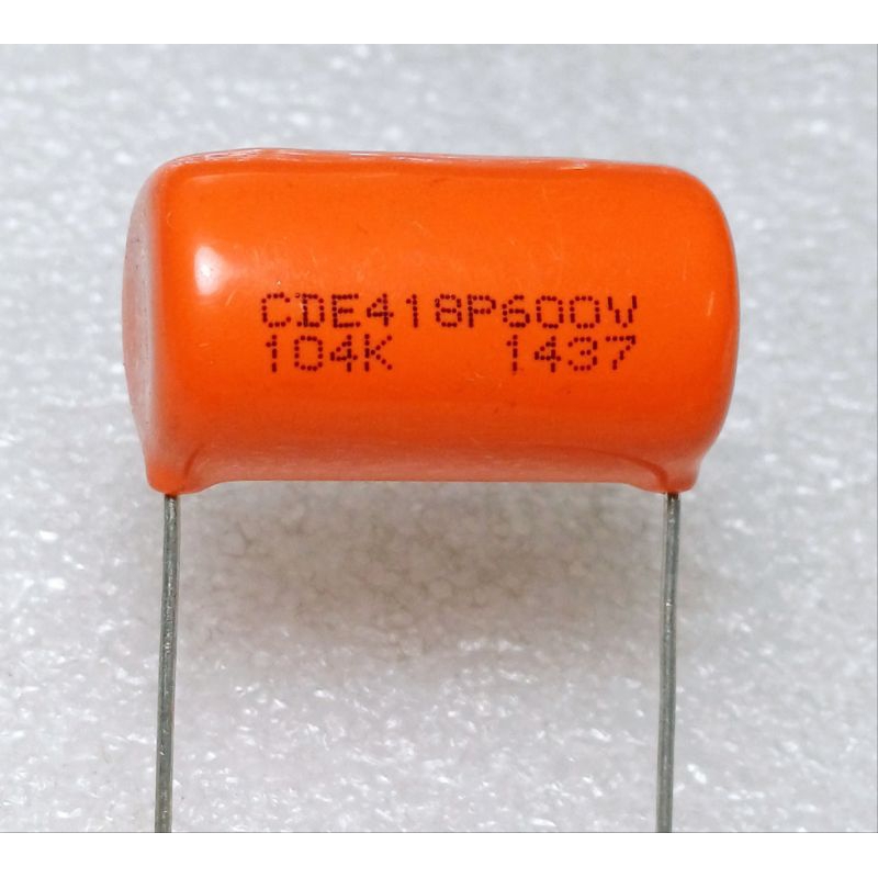 CDE 418P 0.1uf 104k 100nf 600v Polyester Film/Foil Capacitor ตัวเก็บประจุ คาปาซิเตอร์