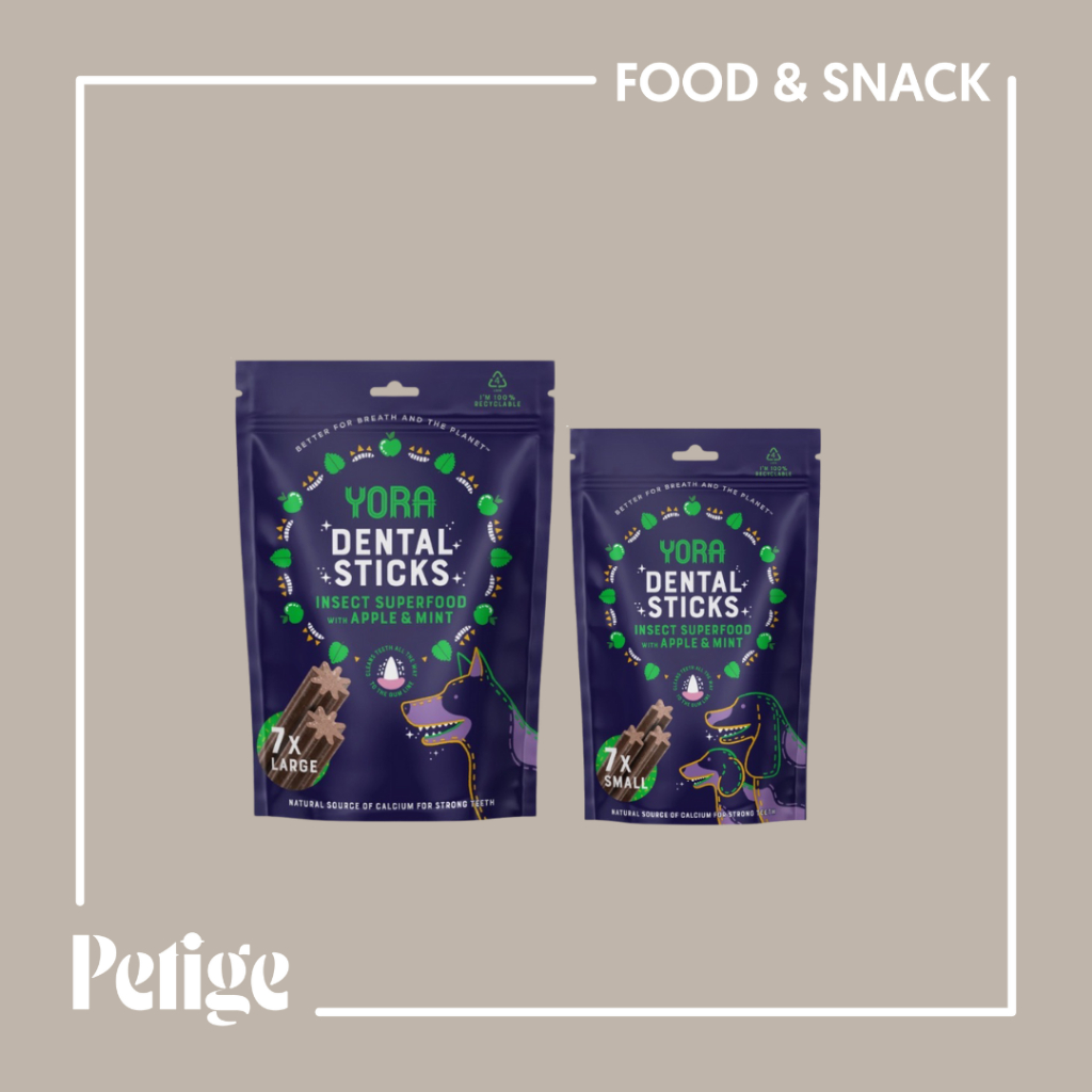 YORA Insect Dental Sticks ขนมขัดฟันสุนัขจากโปรตีนแมลง