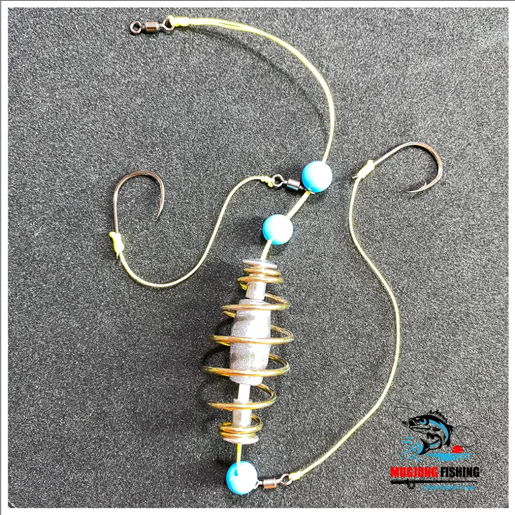 เบ็ดตกปลา ตะกร้อวิ่ง รุ่น MR12 ตะกร้อตกปลาหน้าดิน ตะขอเบ็ดชินุตูดแบน #0.3 - #12 มีเก็บเงินปลาย