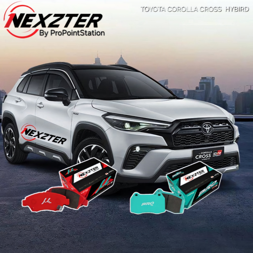 NEXZTER ผ้าเบรค COROLLA CROSS HYBIRD ฟรีค่าติดตั้ง/ฟรีค่าจัดส่ง จัดส่งไวของแท้ ออกVATได้