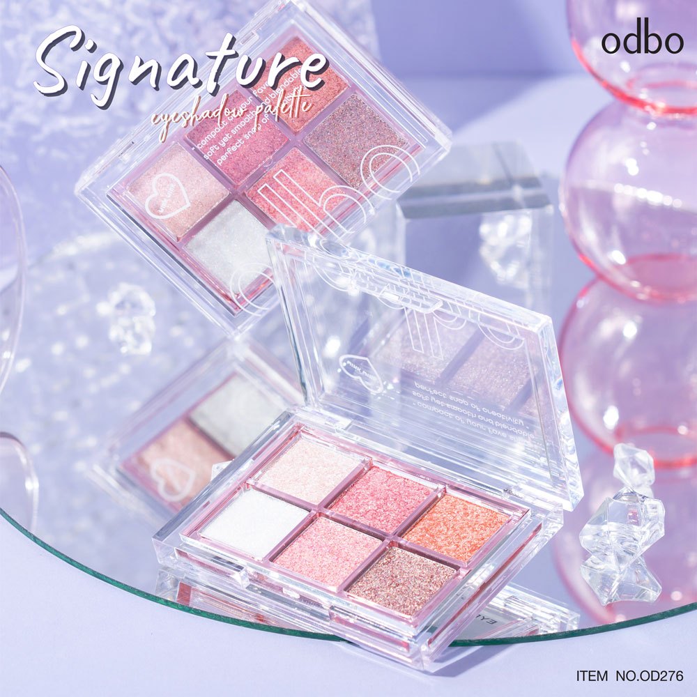 ของแท้ 100% ODBO Signature Eyeshadow Palette 4.8g #OD276 ไอเทมเพื่อความสนุกกับอายแชโดว์ 6 เฉดสี