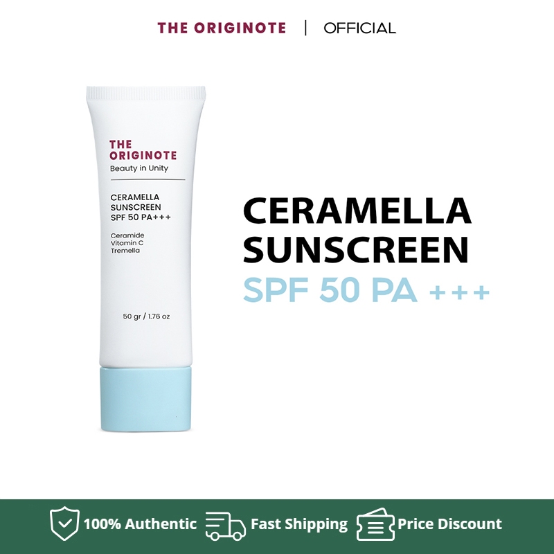 The Originote Ceramella Sunscreen SPF 50 PA+++ ป้องกันแสงแดดและรังสียูวี ป้องกันรังสียูวี การแยกใบหน้า สดชื่น50gr