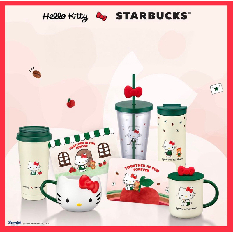 %Starbucks® Hello Kitty New Collections จำหน่ายแต่ของแท้จาก SHOP เท่านั้น!!