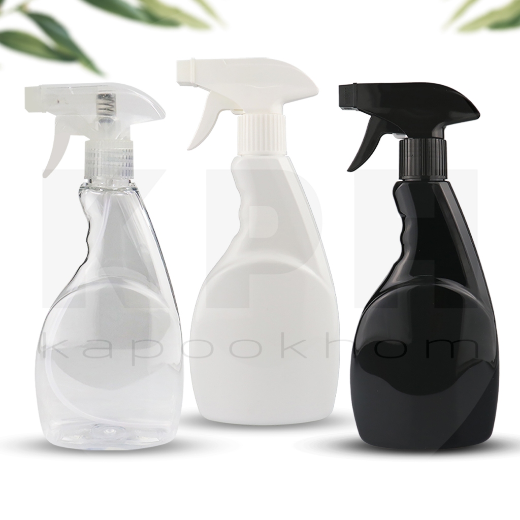 ขวดฟ๊อกกี้ หัวสเปรย์ ขนาด 500 ml (ขวดเปล่า) มี 3 สี ใส ขาว ดำ