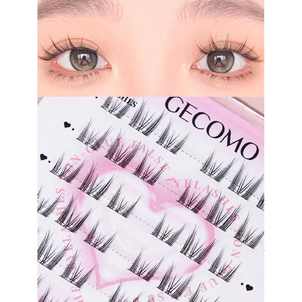E171 GECOMO ขนตาปลอมแบบช่อ พร้อมติด ไม่ต้องใช้กาว ดูเป็นธรรมชาติ ติดทน - 2