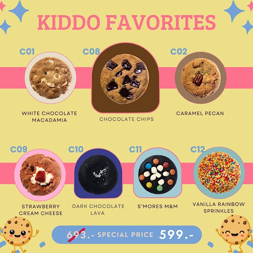 Ovens of Earth Cookies - Kiddo Favorites Set - 7 Pieces