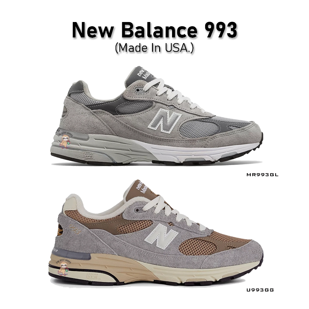 [สินค้าพร้อมส่ง] New Balance 993 Grey [MR993GL] / Shadow Grey with Driftwood [U993GG] Made In USA ขอ