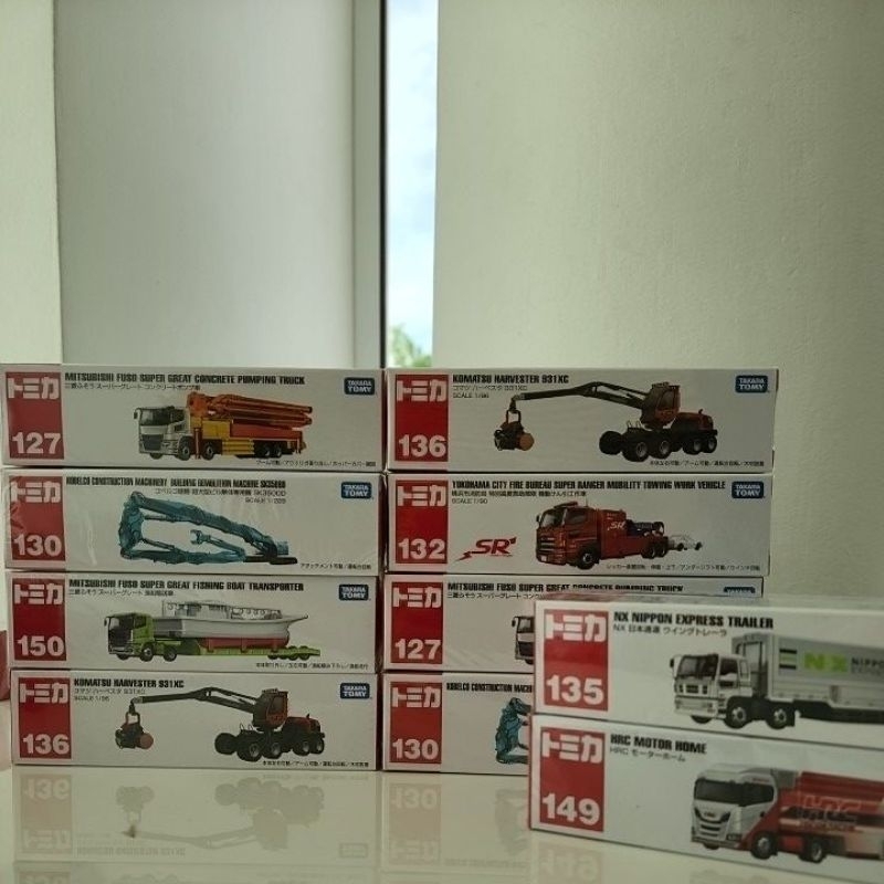 Tomica Long Takara Tomy ของใหม่ ในซีล พร้อมส่ง No. 121, 127, 129, 130, 132, 135, 136, 142, 144, 147,