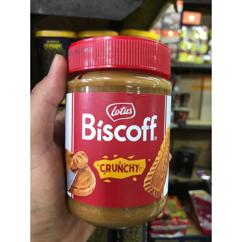 Lotus biscoff spread crunchy แยมบิสคอฟอร่อย 380g