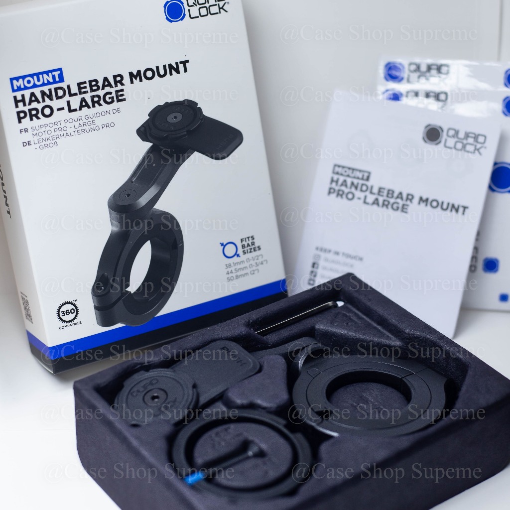 Quad Lock ของแท้🔥สินค้าอยู่ไทยพร้อมส่ง🔥แท่นยึดมือถือกับแฮนด์รถมอเตอร์ไซค์HANDLEBAR MOUNT PRO LARGE -