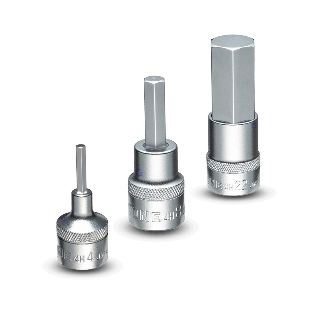 TONE ลูกบล็อก6เหลี่ยมเดือยโผล่ ขนาด 1/2" รุ่น 4H - Hexagon Socket 1/2" Model 4H