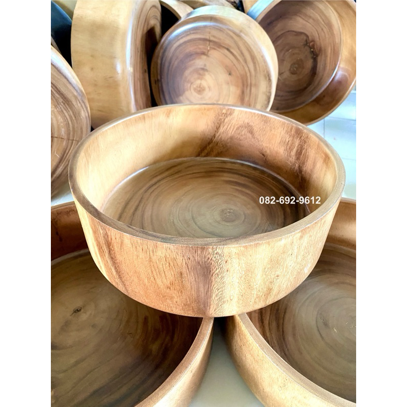 อ่างไม้ อ่างสปา อ่างไม้ธรรมชาติ สปามือ สปาเท้า ผลิตจากไม้จามจุรี มี 4ขนาด