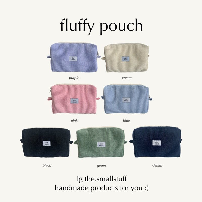 fluffy pouch | กระเป๋าอเนกประสงค์ by the.smallstuff