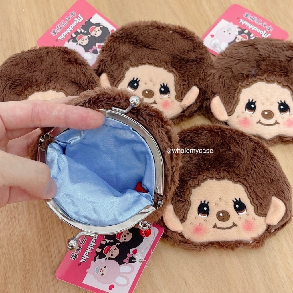 ⭐️ใช้โค้ดลด 30% เหลือ 265฿⭐️ (พร้อมส่งจากไทย🇹🇭) กระเป๋าใส่เหรียญ Monchhichi แท้100% จากญี่ปุ่น สินค้าพร้อมส่งจากไทย