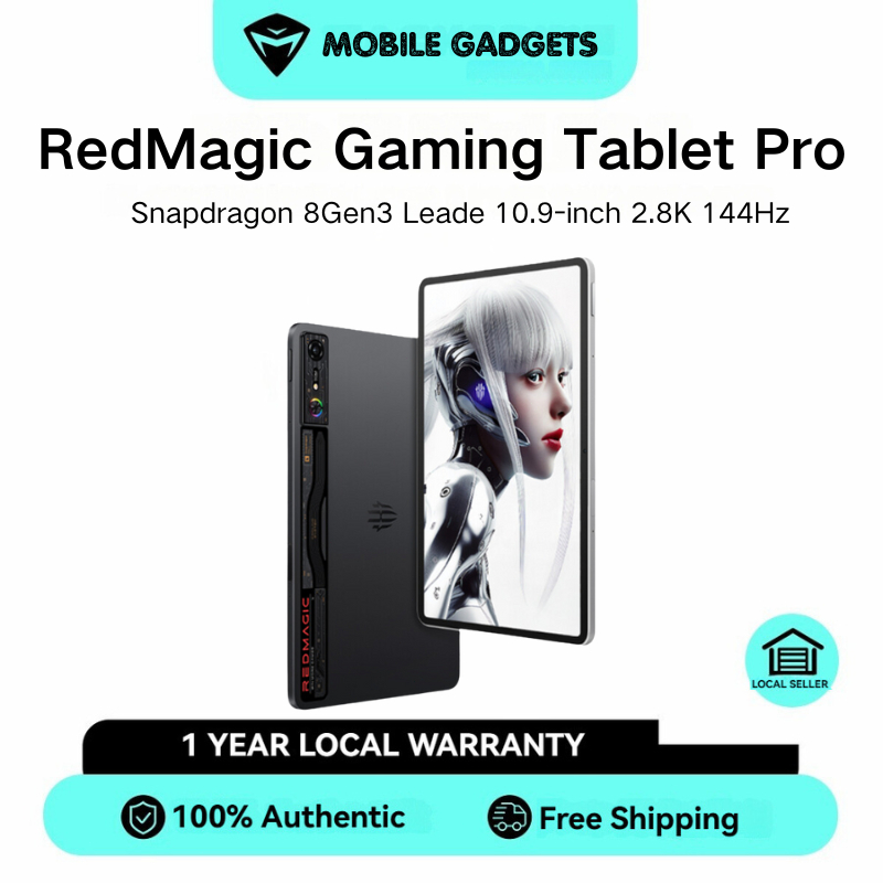 Nubia RedMagic Gaming Tablet Pro Snapdragon 8Gen3 Leade 10.9-inch 2.8K 144Hz Built-in Fan Cooling Re