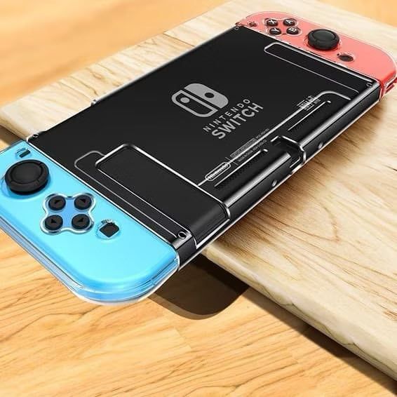 เคสใสNintendo switch ตรงจอย แบบยางนิ่ม tpuและเคสกลางเป็นกรอบใส  เสียบลง DOCKING ได้ทันที โดยไม่ต้องแกะออก