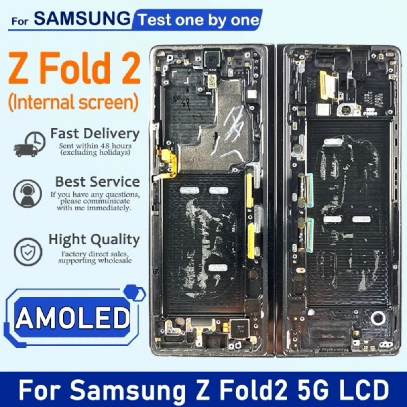 จอในใหญ่ สำหรับ หน้าจอ LCD Samsung Z Fold 2/ซัมซุง Z Fold2 แถมชุดไขควง