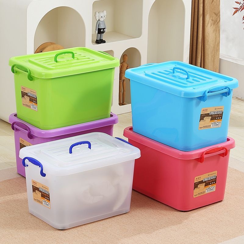 กล่องพลาสติกมีล้อ ลังพลาสติก ขนาด 30/35/45/55/85/110/160/250 ลิตร มี 3 สีให้เลือก