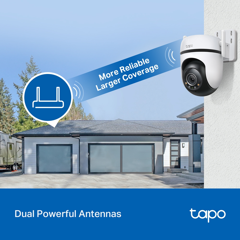 TP-Link Tapo C520WS [แพ็คคู่สุดคุ้ม] กล้องไวไฟ 4MP 2K+ QHD ใช้งานภายนอก Starlight Color Night Vision