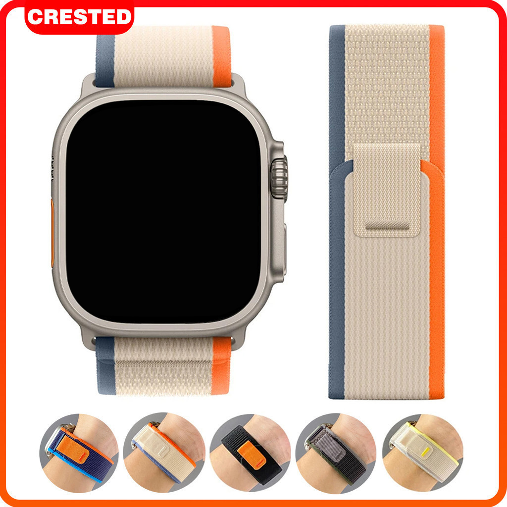 Trail Loop สายไนลอนสำหรับ Apple Watch Series 11 10 9 8 7 6 5 4 3 2 1 ULTRA 3 SE iWatch 49 46 45 38 40 41 42 44มม.
