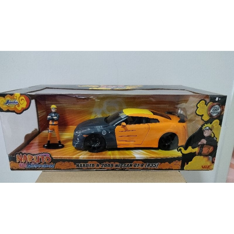 โมเดลรถเหล็กjada1:24NARUTO2009NISSANGT-R(R35) /KAKASHI HATAKE&1993 MAZDA RX7สินค้าเป็นมือ 2 สินค้าอาจมีริ้วรอยบ้างกล่องม