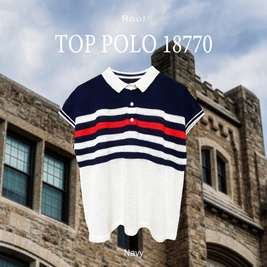 Rool - Top Polo 18770 เสื้อโปโลลายทาง