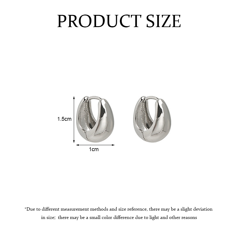 ส่งเร็ว🌼ต่างหูทรงกลมโลหะวินเทจแฟชั่นเรียบง่ายระดับไฮเอนด์เครื่องประดับสำหรับผู้หญิงของขวัญ-Ranliyy - รูปที่ 7