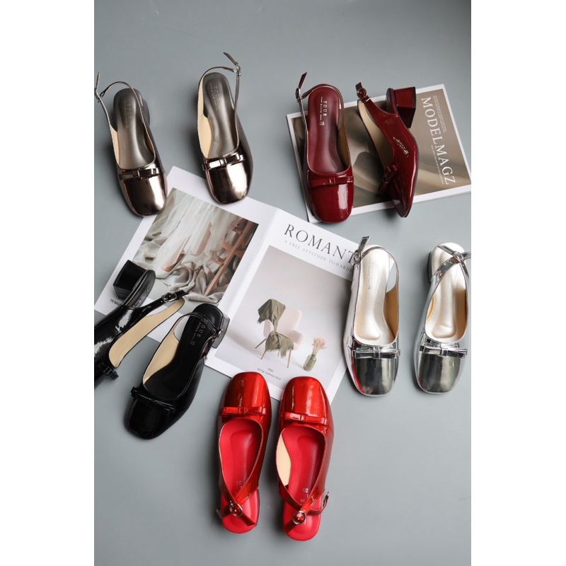 YOURSHOES P1 / Mary Jane Shoes รองเท้าแมรี่เจน รองเท้าคัทชูบัลเล่ต์