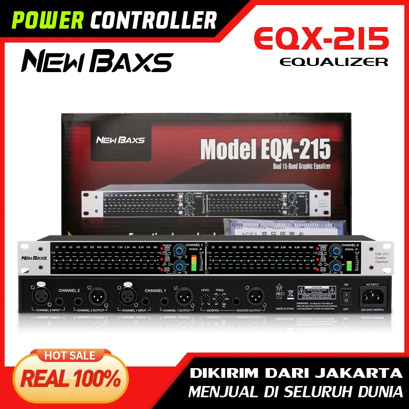 NEW BAXS [ต้นฉบับ] EQX215 Professional พร้อมอินเทอร์เฟซเอาท์พุทซับวูฟเฟอร์อิสระ Dual 15 Segment Equa