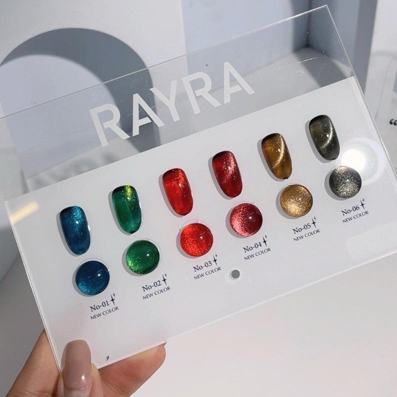 แยกขวด / สีเจล cateye Premium gel 6 Color RayRa  โทนเข้มผู้ดี RL04