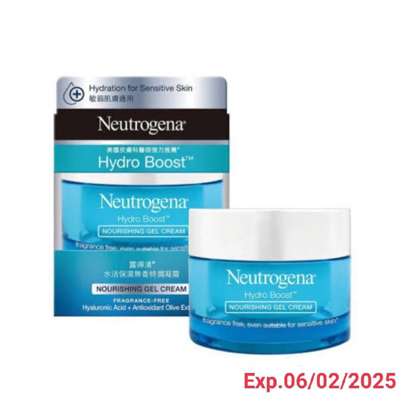 (หมดอายุ :06/02/2025) Neutrogena® HYDRO BOOST™ Nourishing Gel Cream 50g นูโทรจีนา ไฮโดร บูสท์ นูริชชิ่ง เจล ครีม 50กรัม