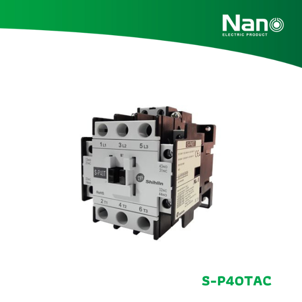 NANO แมกเนติกคอนแทกเตอร์ SHIHLIN/NANO (1 ชิ้น/กล่อง) รุ่น S-P40T AC110