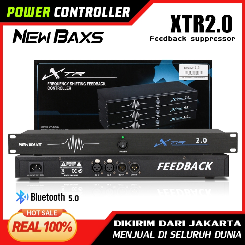 NEW BAXS feedback โปรเซสเซอร์เอฟเฟกต์ XTR2.0 ไมโครโฟนป้องกันการรบกวนและลดเสียงรบกวน, ป้องกันเสียงหอน การแสดงบนเวที