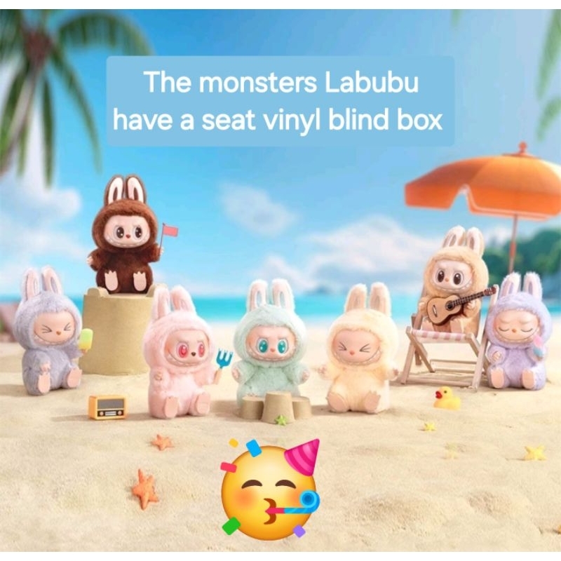 Labubu The monsters have a seat vinyl ลาบูบู้ Codeแฟชั่นลด30% แบบสุ่ม และป้ายเหลือง พร้อมส่ง จาก กทม