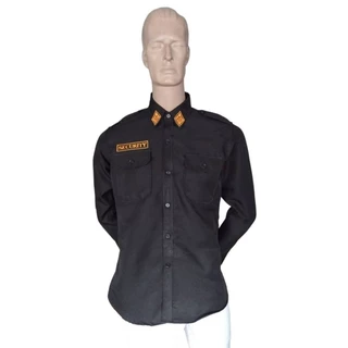 เสื้อ รปภ. แขนยาว สีดำ มี3แบบคือ 1.แบบไม่ปัก 2.แบบปักSECURITY 3.แบบปัก กนก+ปักSECURITY งานคุณภาพ